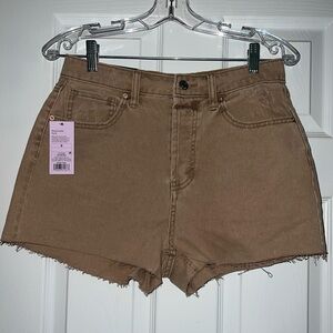 NWT Tan Jean Shorts
